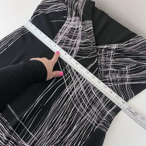 Lane Bryant Dress Womens Fourteen Black Midi Office Party Babydoll Whimsigoth - Picture 8 of 12